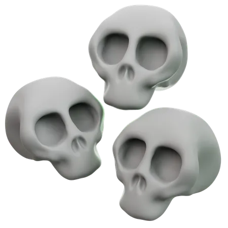 Halloween Skull  3D Icon