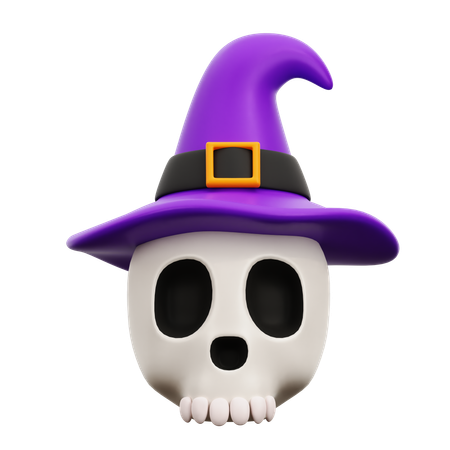 Halloween Skull  3D Icon