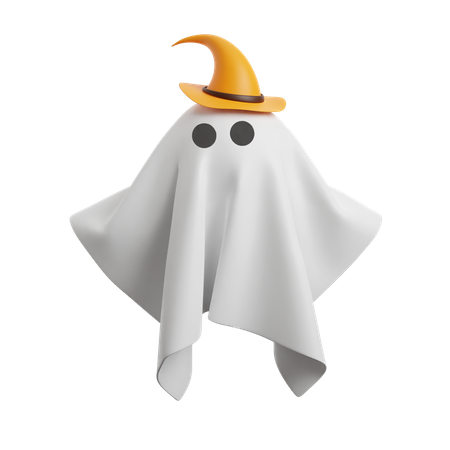 Halloween Spooky Ghost  3D Icon