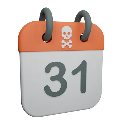 Halloween-Tageskalender  3D Icon