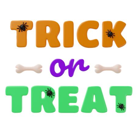 Halloween Text  3D Icon