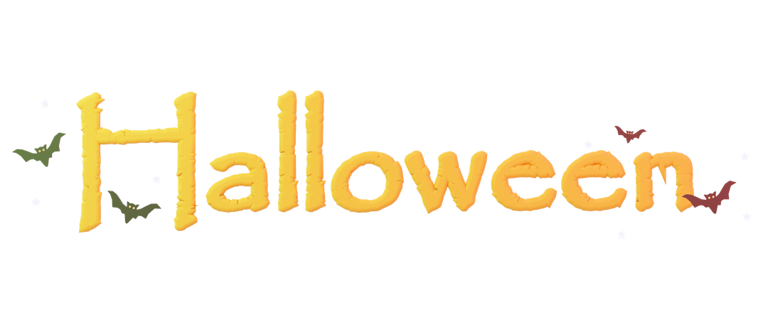 Texte d'Halloween  3D Icon