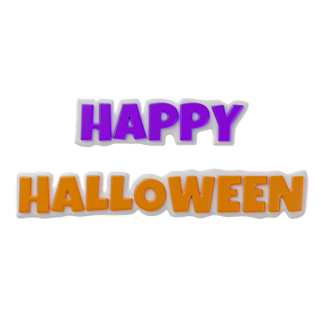 Texte d'Halloween  3D Icon