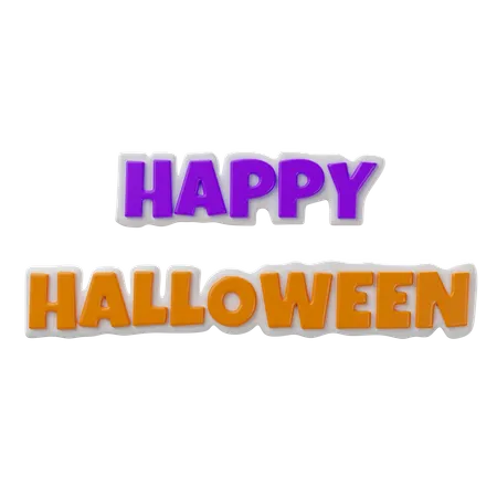 Texte d'Halloween  3D Icon