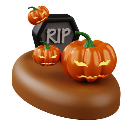 Tombe d'Halloween  3D Icon