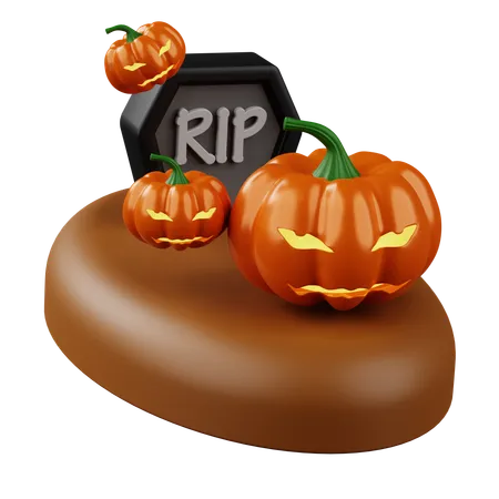 Tombe d'Halloween  3D Icon