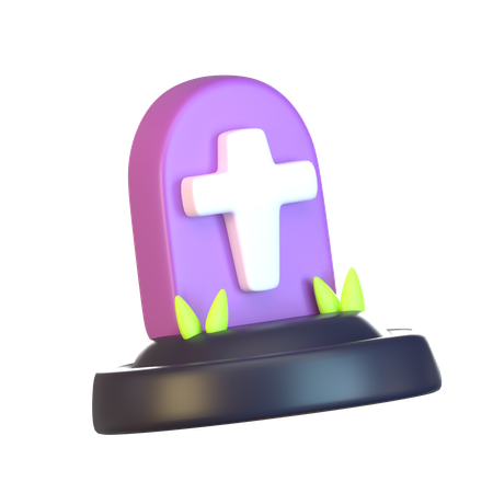 Halloween Tombstone  3D Icon