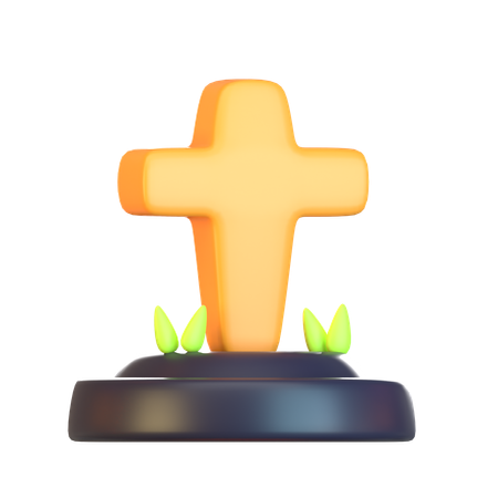 Halloween Tombstone  3D Icon