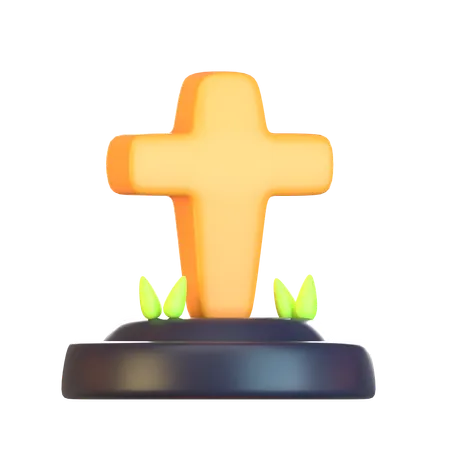 Halloween Tombstone  3D Icon