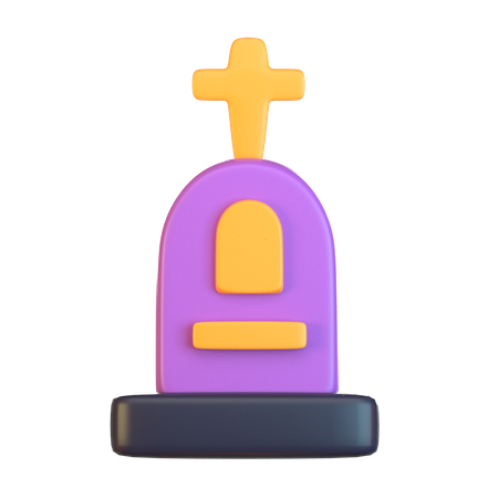 Halloween Tombstone  3D Icon