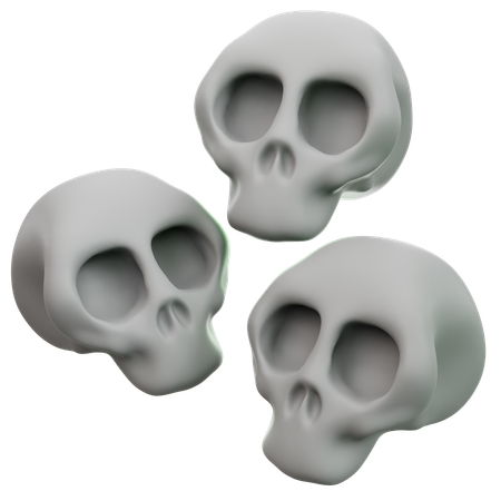 Halloween-Schädel  3D Icon