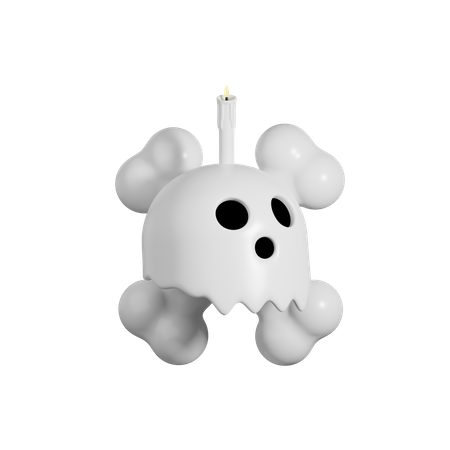 Halloween-Schädel  3D Icon