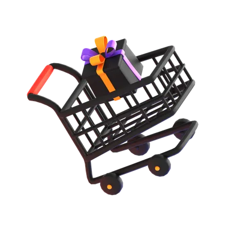 Halloween Trolley 3 D Icon 3D Icon