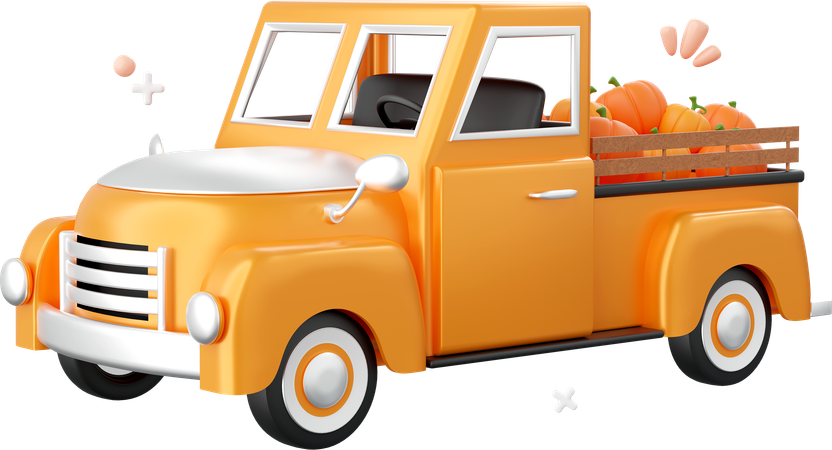 Halloween Truck  3D Icon