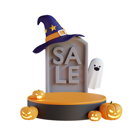 Podium des soldes d'Halloween  3D Icon