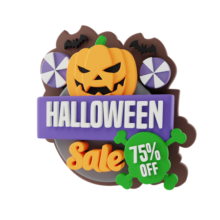 Halloween-Angebot  3D Sticker