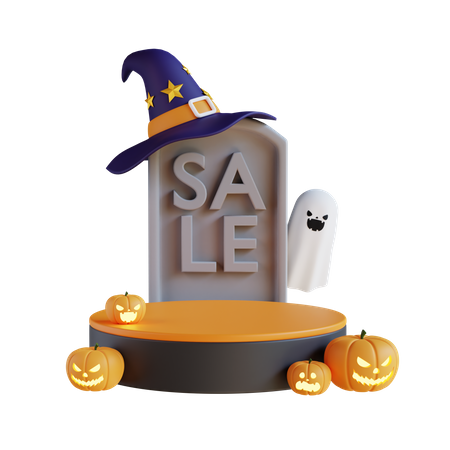 Halloween-Verkaufspodium  3D Icon