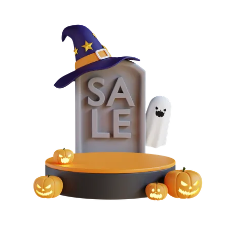 Halloween-Verkaufspodium  3D Icon