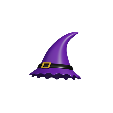 Halloween Witch hat  3D Icon