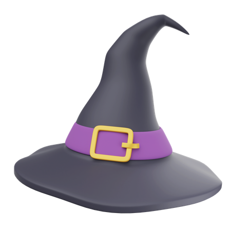 Halloween witch hat  3D Icon