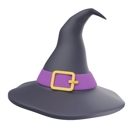 Halloween witch hat  3D Icon