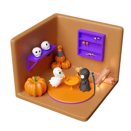 Halloween-Zimmer  3D Icon