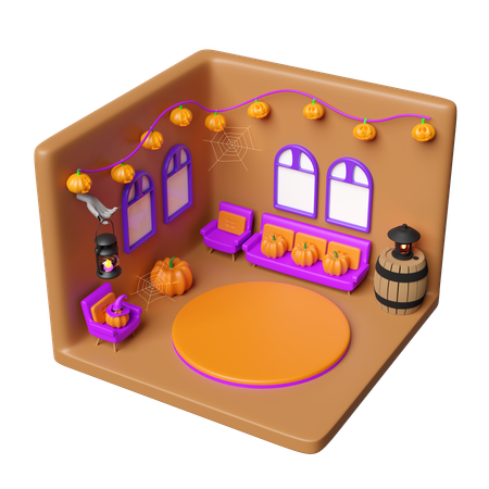 Halloween-Zimmer  3D Icon