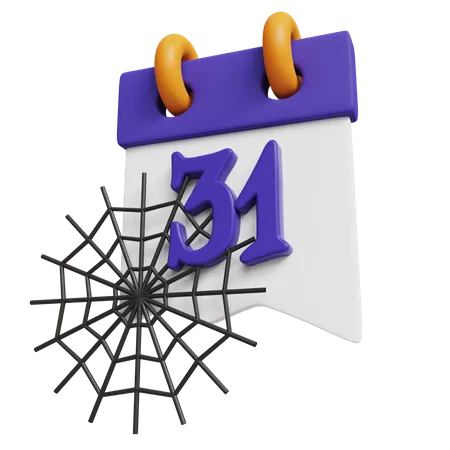 Hallowen Day Calendar  3D Icon