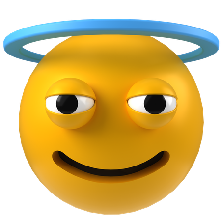 Halo Emoji  3D Icon