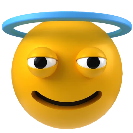 Halo Emoji  3D Icon