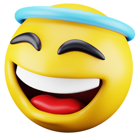 Halo Emoji 3D Icon