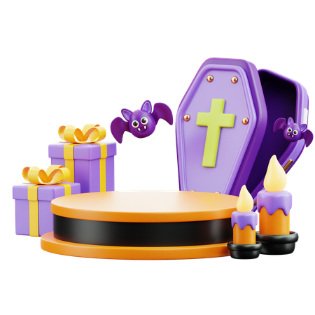 Haloween Podium 3  3D Icon