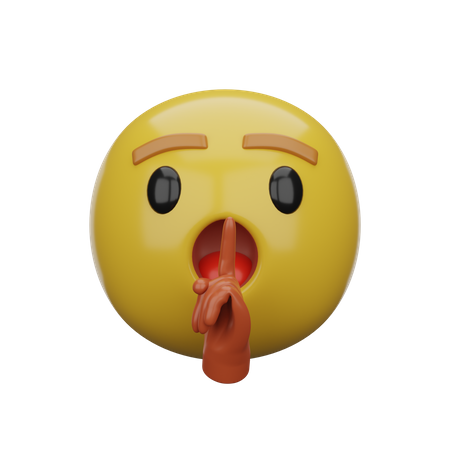 Den Mund halten  3D Emoji