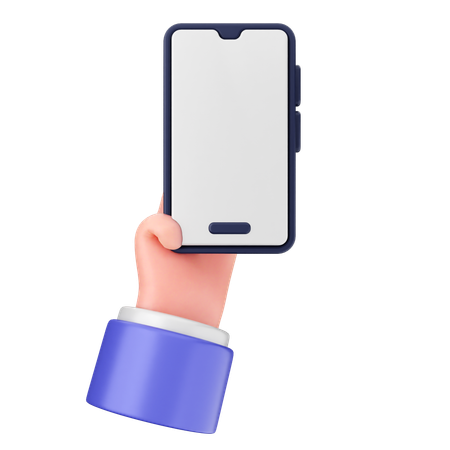 Smartphone halten  3D Icon