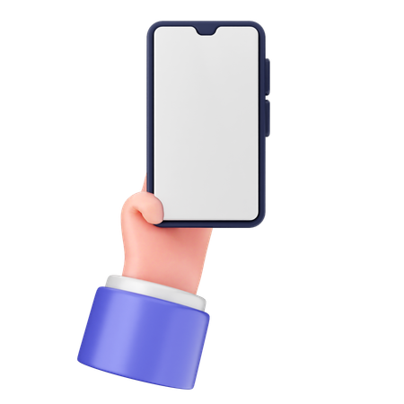 Smartphone halten  3D Icon