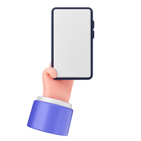 Smartphone halten  3D Icon