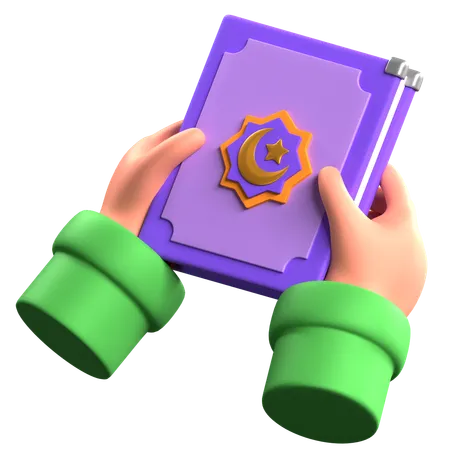 Den Koran halten  3D Icon