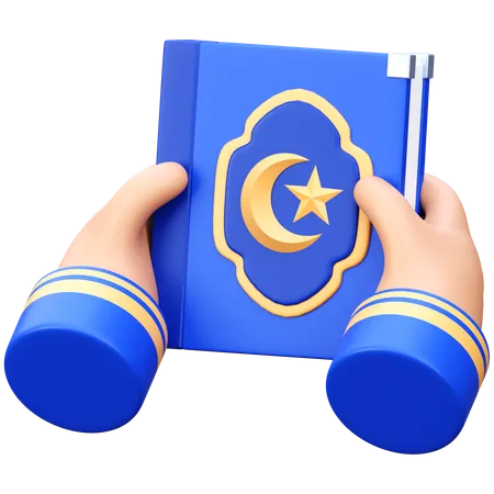 Den Koran halten  3D Icon