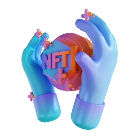 Nft halten  3D Illustration