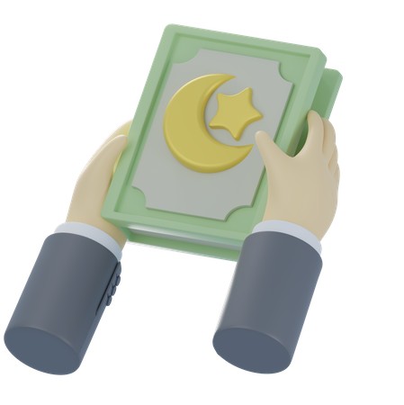 Den Koran halten  3D Icon