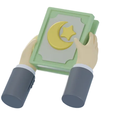 Den Koran halten  3D Icon