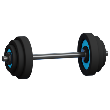 Salle de fitness avec haltères  3D Icon