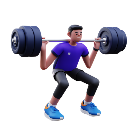 Musculation  3D Illustration