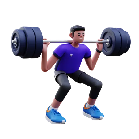 Musculation  3D Illustration