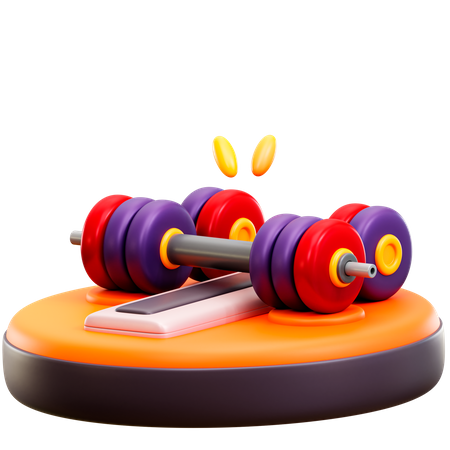 Musculation  3D Illustration