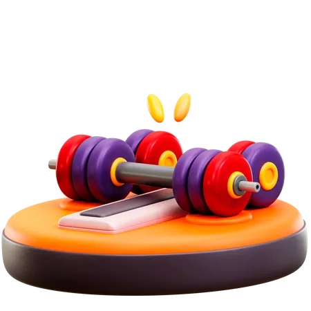 Musculation  3D Illustration