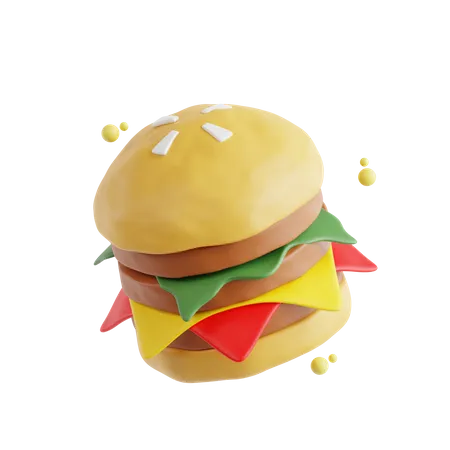 Burger  3D Icon