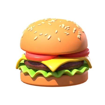 Burger  3D Icon