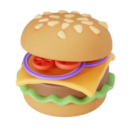 Burger  3D Icon