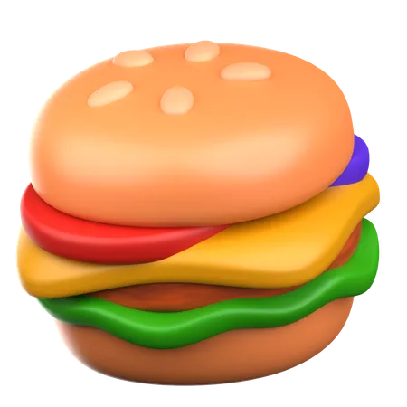 Burger  3D Icon